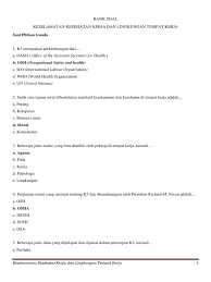 Maybe you would like to learn more about one of these? Soal Pilihan Ganda K3 Umum Cara Golden