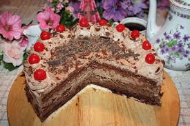 Kirschkuchen mit sahne und keksen. Kochbuch Schoko Krisch Sahne Tortekochbuch Schoko Krisch Sahne Torte