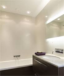 The housing that fits up into the ceiling cavity and the trim, which is what you see below the ceiling. Recessed Downlights For Bathrooms Lighting Styles