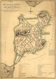 Boston Map Old City Map Print Antique Map Of Boston Fine Print On Paper Or Canvas With Images Boston Map Boston Map Print