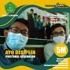 Gambar tidak jelas ketika di perbesar 2. Kampanye Prokes 5m Di Lingkungan Man 4 Cirebon Man 4 Cirebon
