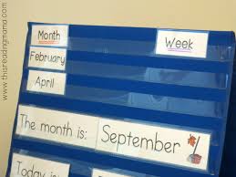 Calendar Vocabulary Cards In Pocket Chart This Reading Mama