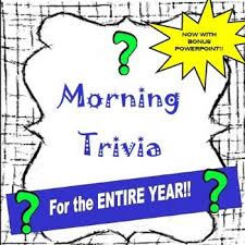 This fills most of the skull and is responsible for memory, problem solving, thinking, and emotions. Brain Break Morning Trivia Questions For The Entire Year Brain Breaks Middle School Chemistry Music Teaching Resources