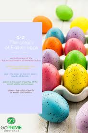 Did You Know Each Easter Egg Color Has Its Own Meaning Goprime Mortgageexpert Easter Eggs Coloring Easter Eggs Color Of Life