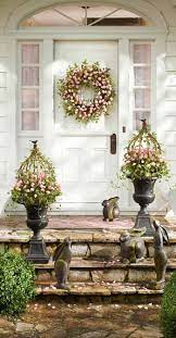 30 Inspiring Ideas To Freshen Up Your Front Porch For Spring Spring Easter Decor Spring Decor Easter Diy