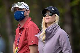 Tiger Woods Ex Wife Elin Nordegren Watches Their Son Charlie Play Golf Daily Mail Online