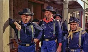 The secret plan for the mission is overheard by a southern belle who must be taken along to assure her silence. The Horse Soldiers 1959 Full Film The Military Channel