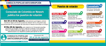 1 es el mecanismo de democracia directa por antonomasia y en la actualidad también complementa el régimen de democracia participativa, potenciando la intervención directa del cuerpo electoral. Cancilleria Colombia V Twitter Consulado De Colombia En Newark Publica Los Puestos De Votacion Para La Consulta Popular Anticorrupcion Que Se Realiza Hasta El 26 De Agosto De 2018http Newark Consulado Gov Co Newsroom News 2018 08 10 17921 Https