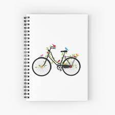 Retro bike silhouette banner design, vibrant colorful retro bicycles concept illustration. Old Vintage Bicycle With Flowers And Birds Art Print By Beakraus Redbubble