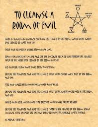 To Cleanse A Room Of Evil Book Of Shadows Page Wicca Poster Bos Page Charmed Book Of Shadows Spells Witchcraft Wicca