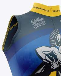 Download Women S Cycling Wind Vest In Apparel Mockups On Yellow Images Object Mockups