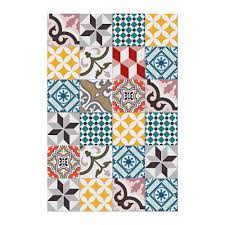 Check spelling or type a new query. Buy Beaumont Large Tiles Vinyl Floor Mat Multi 99x150cm Amara