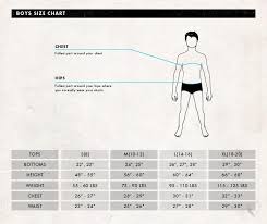 Oneill Apparel Size Chart