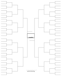 The free printable tournament bracket provides an empty tournament bracket for 32 teams under the single elimination format. Printable Blank 64 Team Bracket For Single Elimination Tournaments Printerfriendly