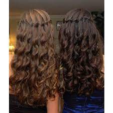 Fairytale Hair Hair Styles Braids With Curls Waterfall Braid With Curls