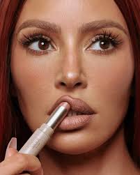 Kim Kardashian Launches Silk Matte Lip Color with New Red Hair