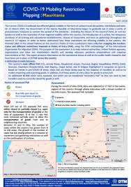 128 countries are open with restrictions Mauritania Covid 19 Mobility Restriction Mapping May 2020 Flow Monitoring