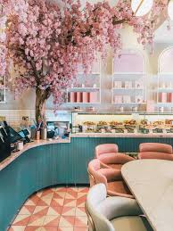 The Cutest Cafes In London Adventure At Work Cafe Interior Design Cafe Design Cafe Interior