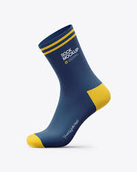 Download Sock Mockup In Apparel Mockups On Yellow Images Object Mockups