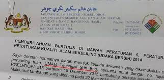 Check spelling or type a new query. Pemberitahuan Bertulis Jabatan Alam Sekitar Posts Facebook
