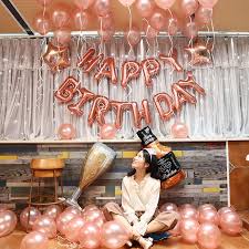 The gold jewel is so vivid 3d pink gold wallpaper for your android phone. Rose Gold Theme Birthday And Champagne Balloon Set Birthday Party Decorations Happy Birthday Banner Star Foil Balloons Celebration Decorations Kits Shopee Malaysia