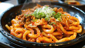 Stir Fried Udon Noodles With Kimchi And Pork Background, Asian, Background, Cuisine Background Image And Wallpaper for Free Download