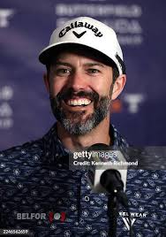 Drew Doyle of the United States plays his shot from the 10th tee... News  Photo