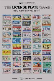 Free printable us states list. How To Play The License Plate Game With Printable Checklist