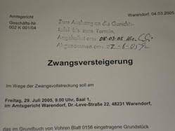 We did not find results for: Fenstertitel Zwangsversteigerung