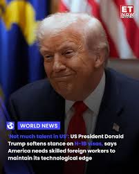 US President Donald Trump has eased his tone