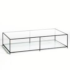 Oval coffee table its designer versatility. Sybil Rectangular Coffee Table In Tempered Glass Transparent Am Pm La Redoute