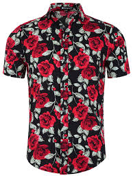 Button up and get sharp in a shirt mixing classic with. Casual Button Down Shirts Hawiian Shirts Floral Print Casual Beach Tops Short Sleeve Dress Shirts For Men Clothing Shoes Accessories Vishawatch Com