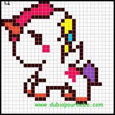 Stellina Tokidoki Pixel Art Licorne Dessin Pixel Dessin Petit Carreau