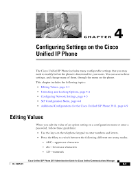 Press * * # on your dial pad. Configuring Settings On The Cisco Unified Ip Phone Manualzz