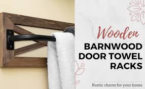 If studs aren't available, hang using a drywall anchor system. Amazon Com Ilyapa Rustic Towel Bar For Bathroom 24x6 Inches Wall Mounted Towel Rack With Barnwood Black Metal Bar Farmhouse Decor Kitchen Dining