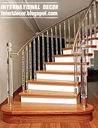 Crystal Stair Railings Handrails And Crystal Stair Columns Interior Balcony Railing Design Modern Staircase Staircase Design