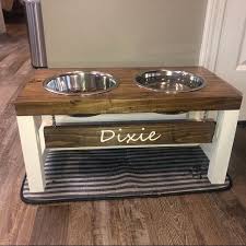 Dog Bowl Stand Medium The Original Farmhouse Dog Feeder Etsy Dog Bowls Dog Bowl Stand Wood Dog Bowl Stand