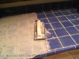 Check spelling or type a new query. Blue Tiles On Kitchen Countertop Regrouting Service