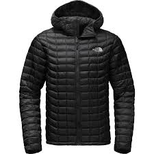 Black And Grey Camo North Face Jacket The North Face Thermoball Hooded Insulated Jacket Men S Tnf Black North Face Thermoball Hoodie North Face Mens Insulated Jackets