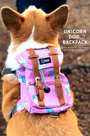 Unicorn Dog Backpack With Dog Harness Dog Backpack Dog Harness Dog Clothes