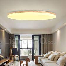 Nordic Round Bedroom Ceiling Lamp Simple Modern Solid Wood Living Room Balcony Lamp Ultra Ceiling Lights Ceiling Lights Living Room Living Room Light Fixtures