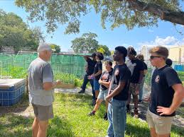 LPA Key Club at Work in the Community Garden