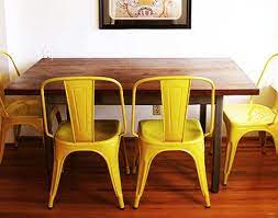39 reasons why we love long beach it's just far enough away from los angeles to feel a little bit more relaxed, cheaper famous dining table: Altogether Beautiful Metal Kitchen Chairs Yellow Chair Tolix Chair