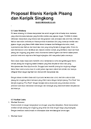 Contoh proposal usaha, kegiatan, kerjasama, kegiatan sekolah tinggal edit. Pdf Proposal Bisnis Keripik Pisang Dan Keripik Singkong Fikri Muhjizin Academia Edu