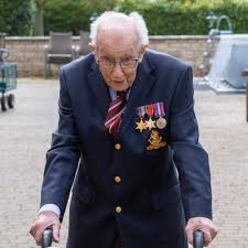 Capt tom moore originally aimed to raise just £1,000 for nhs charities together by completing 100 laps of his garden before his 100th birthday. Captain Tom Moore On Twitter