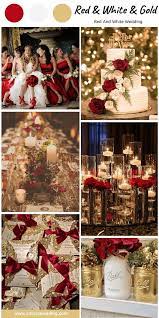 Red White And Gold Theme Red And White Weddings Red And White Wedding Decorations Red Rose Wedding