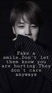 It is ok to be sad sometimes, but don't hold on to those feelings of sadness or ignore them. A Jimin Sad Quote Park Jimin Amino