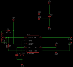 A monostable 555 timer is required to produce a time delay within a circuit. 555 Timer Schematic Synthrotek