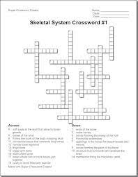 Anatomy skeletal system crossword, bone anatomy crossword, bone structure crossword, hip bone parts crossword clue, muscle and bone anatomy. Skeletal System Crossword Puzzle Humananatomy Online Skeletal System Worksheet Skeletal System Anatomy And Physiology