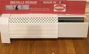 They simply slip on top of your regular, old baseboards. Neatheat 4ft Baseboard Heat Front Cover Amazon Com